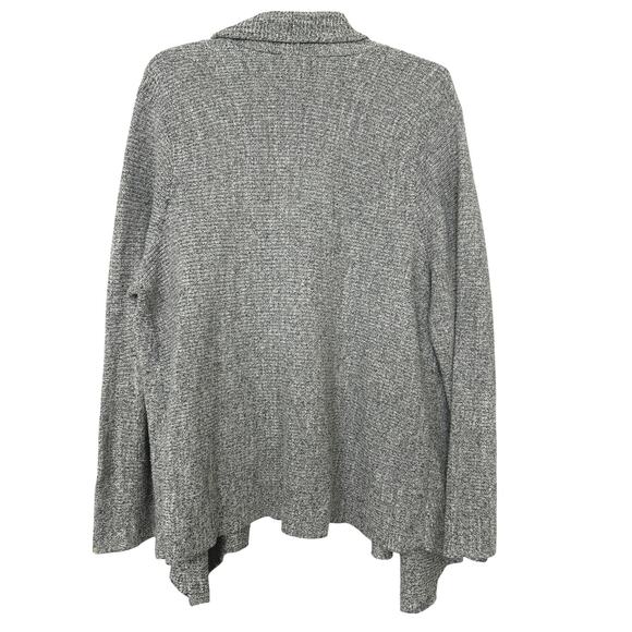 NIC & ZOE Light Gray Cotton Blend Open Front Cardigan Sweater 1X Neutral - Picture 2 of 9